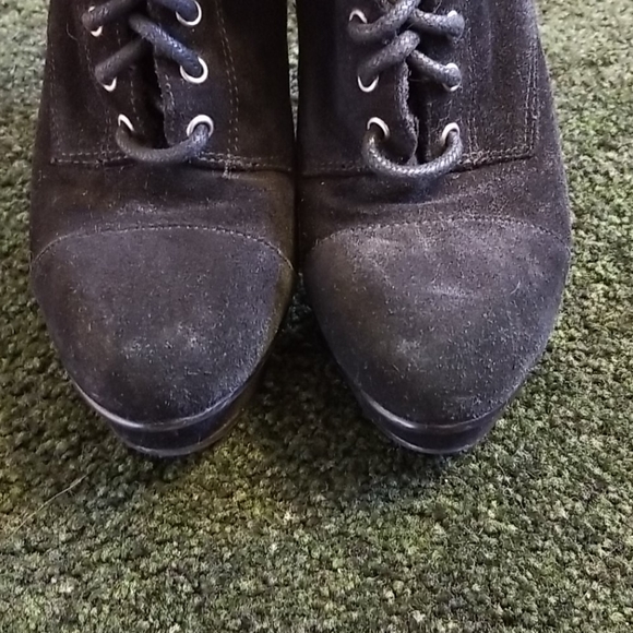 Steve Madden Seanna suede laced zip up heels - Picture 9 of 9